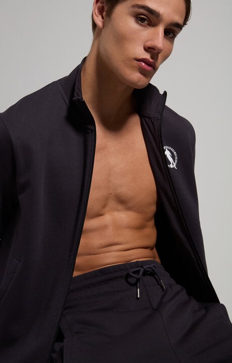 bikkembergs Men's soccer sweatshirt with zip