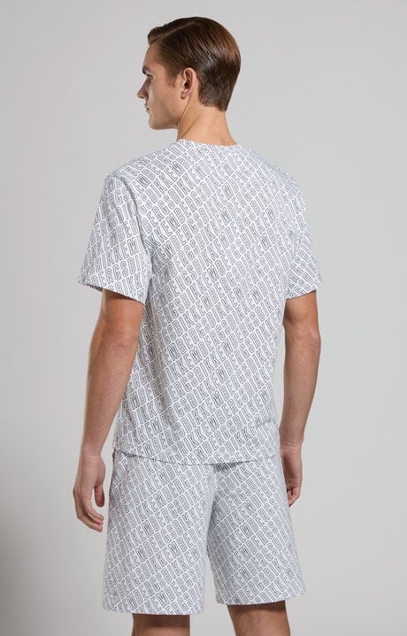 Bikkembergs Men's T-shirt With All-over Print
