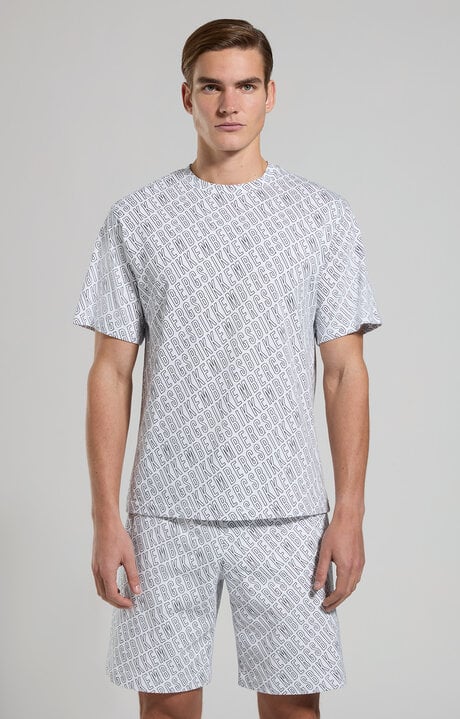 Bikkembergs Men's T-shirt With All-over Print