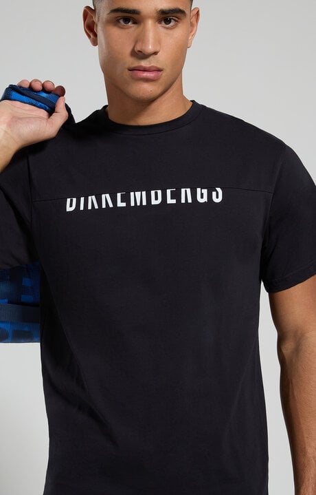 bikkembergs Men's T-shirt with interrupted logo