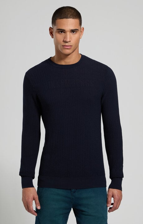 Bikkembergs Men's Textured Knit Pullover
