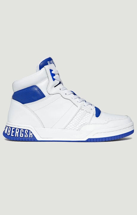Bikkembergs Men's White High-top Sneakers Scoby