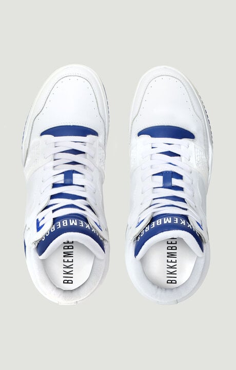 Bikkembergs Men's White High-top Sneakers Scoby
