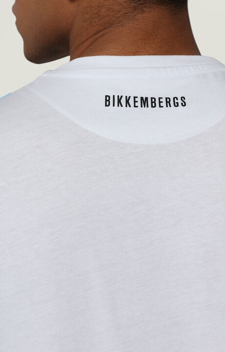 Bikkembergs Men's White T-shirt With Applique