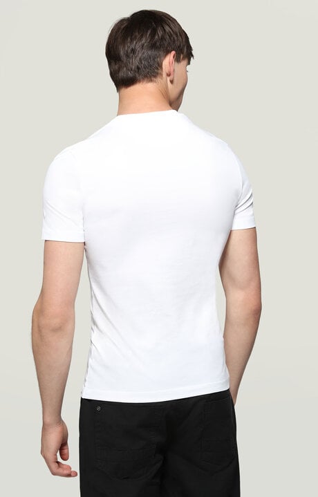 Bikkembergs Men's White T-Shirt With Logo