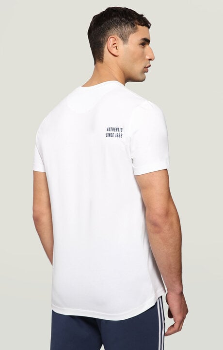 Bikkembergs Men's White T-shirt With Sport Print