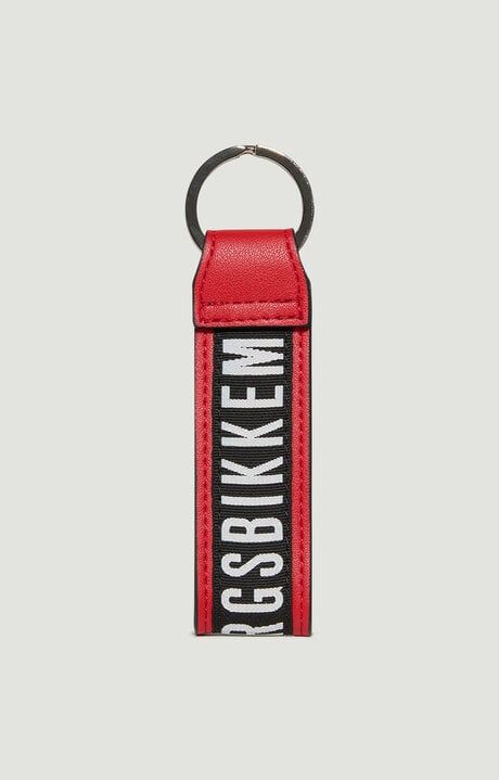 Bikkembergs Red Men's Eco Leather Keyholder