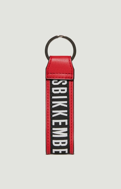 Bikkembergs Red Men's Eco Leather Keyholder