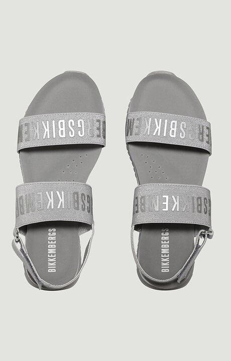 Bikkembergs Silver Women's Platform Sandals Rosy