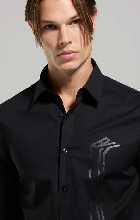 bikkembergs Slim fit men's print shirt