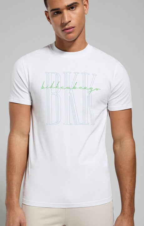 bikkembergs Slim fit men's T-shirt with BKK print