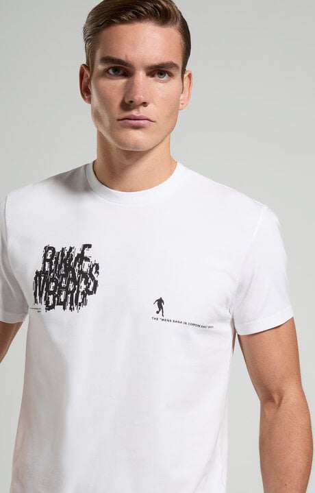 bikkembergs Slim fit men's T-shirt with BKK print