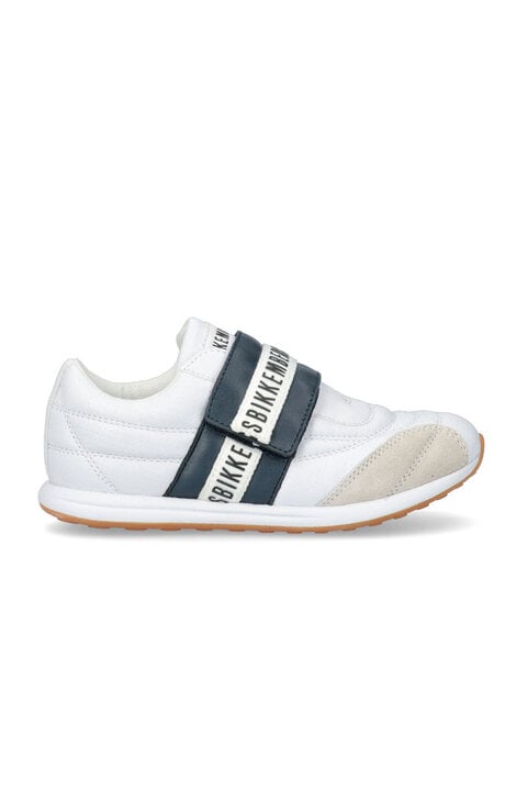 Bikkembergs White Kids' Sneakers With Velcro "Evans"