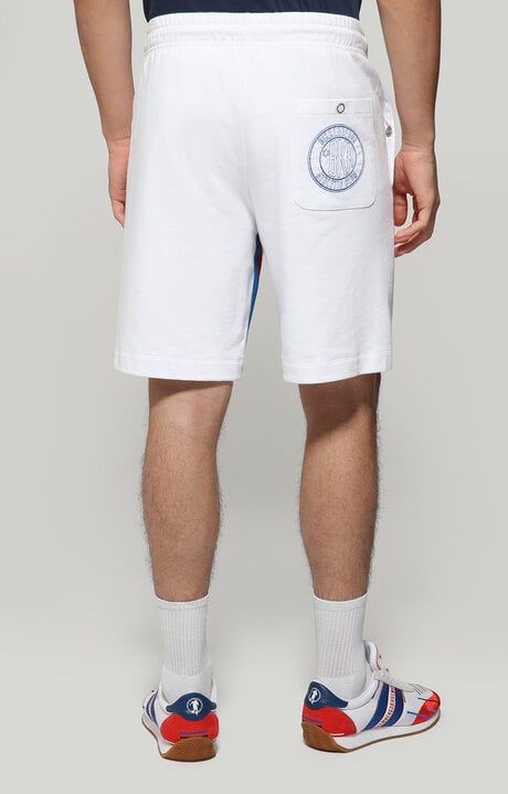 Bikkembergs White Men's Fleece Shorts
