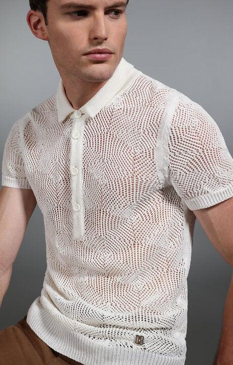 bikkembergs White Men's knitted polo shirt