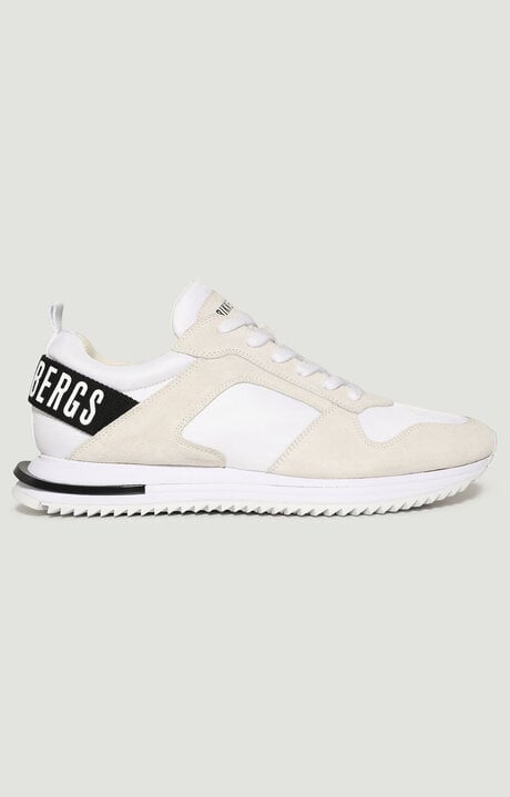 Bikkembergs White Men's Sneakers With Tape - Hector