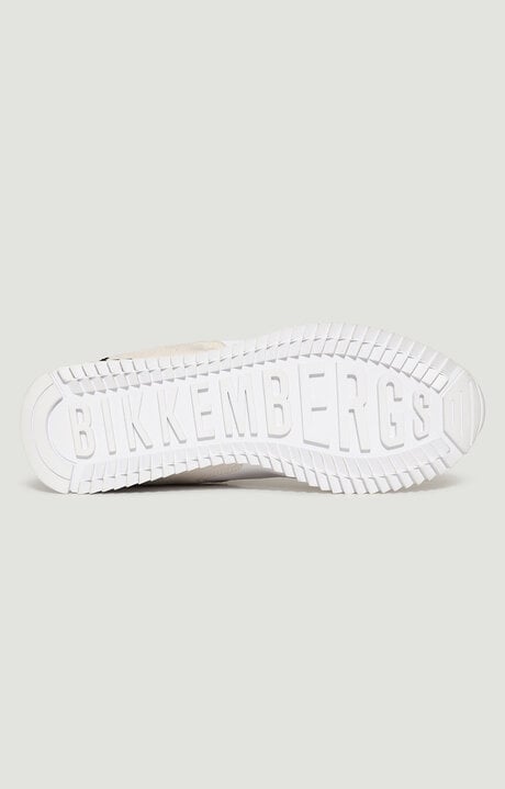Bikkembergs White Men's Sneakers With Tape - Hector