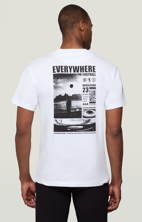 Bikkembergs White Men's T-shirt Front/back Print