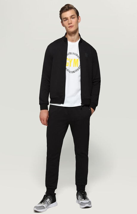 Bikkembergs White Men's T-shirt With GYM Print