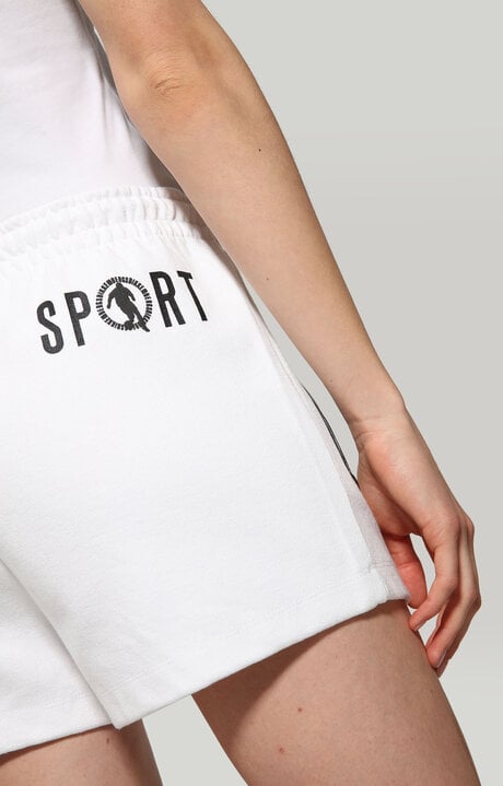 Bikkembergs White Women's Fleece Shorts