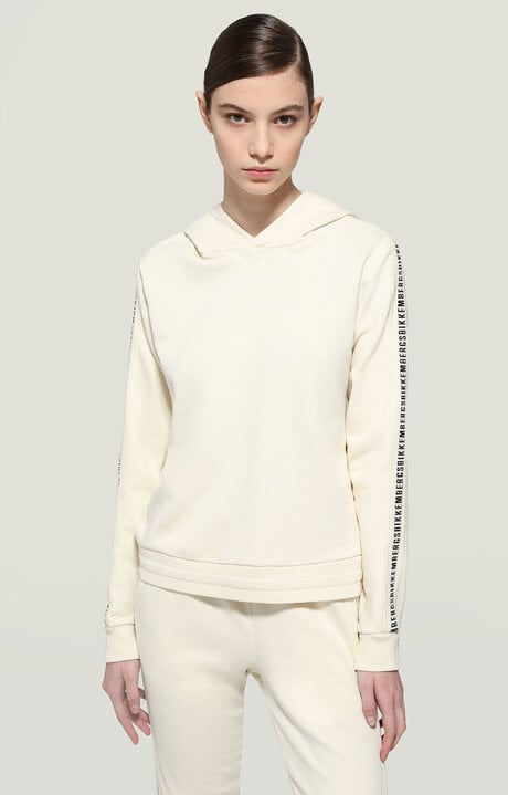 Bikkembergs White Women's Hoodie Sweatshirt