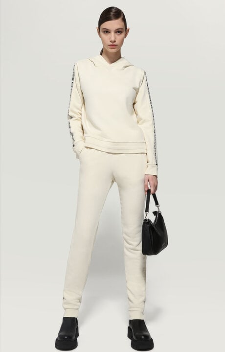 Bikkembergs White Women's Joggers - Garment Dyed