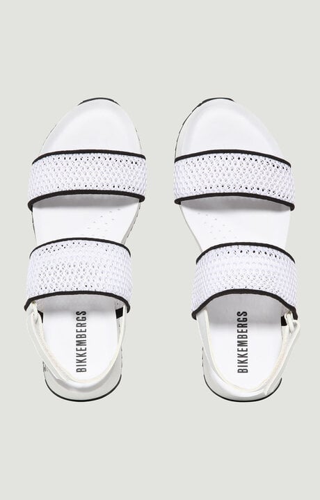 Bikkembergs White Women's Platform Sandals Rebeca