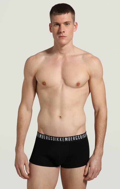 bikkembergs Black 2-pack men's boxers in stretch cotton