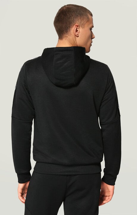 Bikkembergs Black Technical Sweatshirt With Side Bands