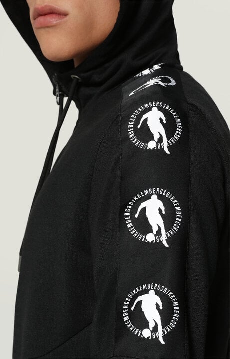 Bikkembergs Black Technical Sweatshirt With Side Bands