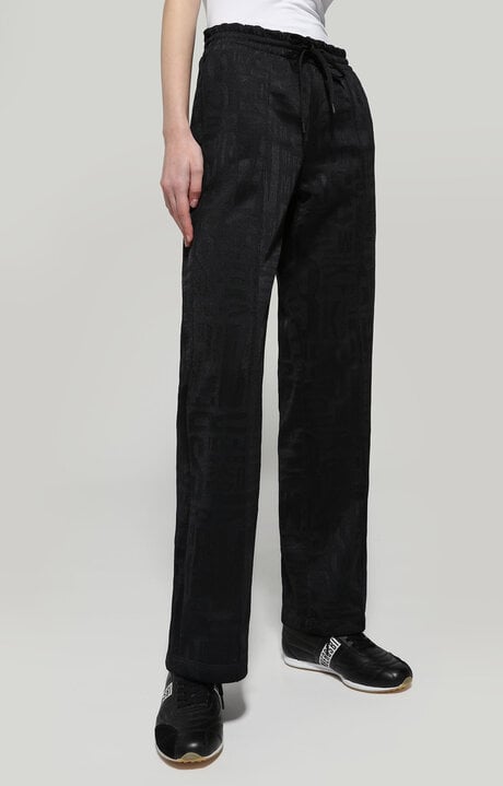 bikkembergs Black Women's joggers in jacquard fleece