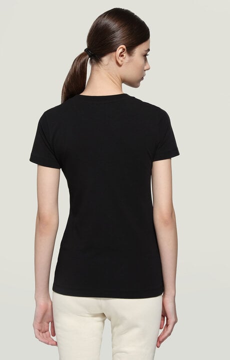 Bikkembergs Black Women's T-shirt With Contrast Logo