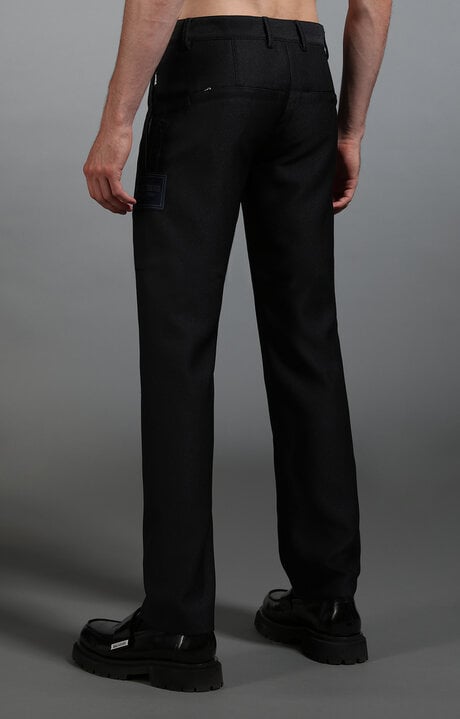 Bikkembergs Blue Men's Trousers In Navy Blue Fabric