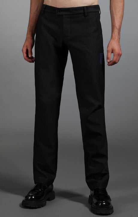 Bikkembergs Blue Men's Trousers In Navy Blue Fabric