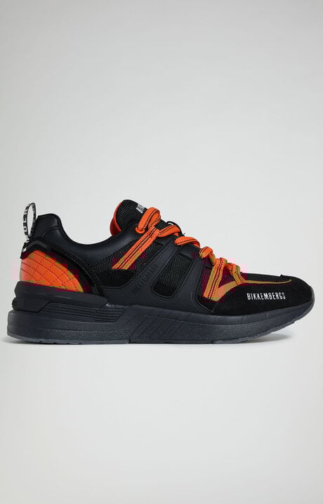 Bikkembergs Dunga M Men's Black And Orange Sneakers