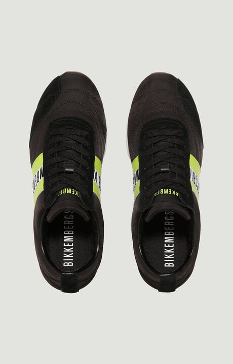 Bikkembergs Men's Black Sneakers Baylen With Contrast Band