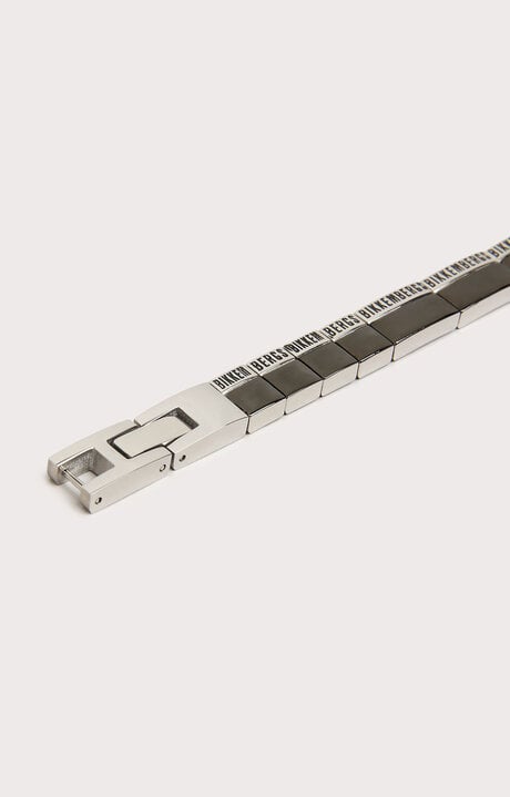 Bikkembergs Men's Black Steel Bracelet With Natural Diamond