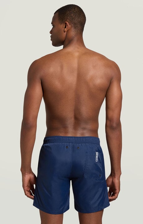 Bikkembergs Men's Blue Boardshorts With Layered Detail