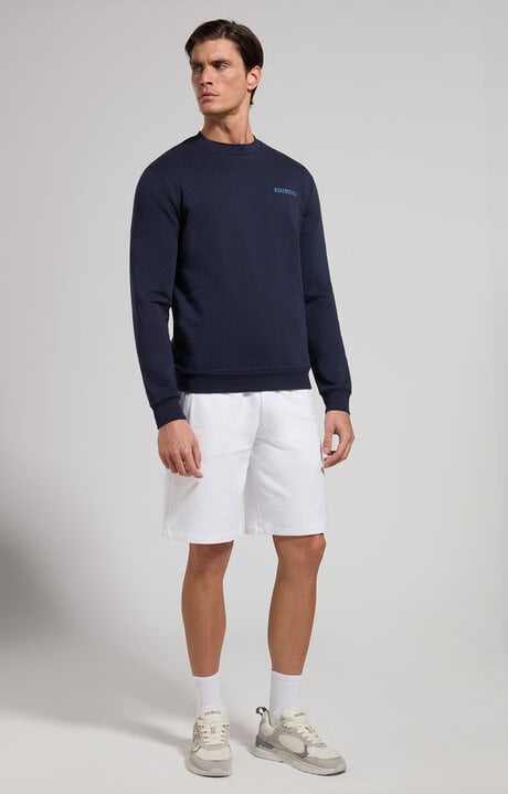 Bikkembergs Men's Sweatshirt With Contrast Intarsia