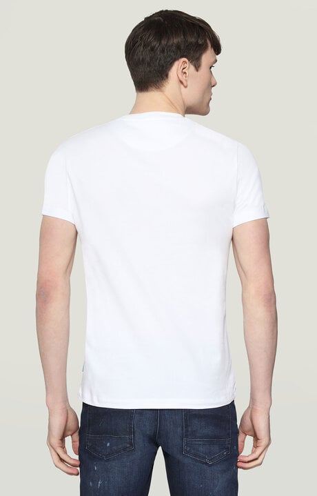 Bikkembergs Men's White T-shirt With Bikkembergs Print