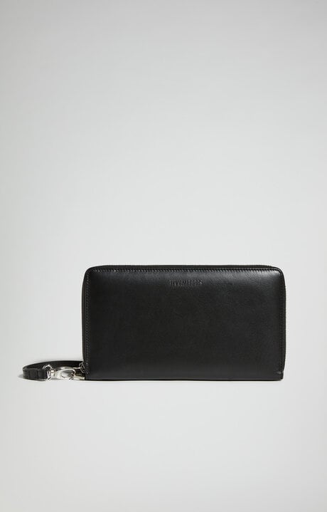 Bikkembergs Men's Zip-around Wallet With Wrist Strap