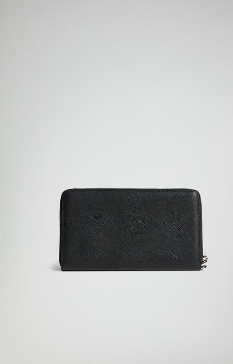 Bikkembergs Men's Zip-around Wallet With Wrist Strap