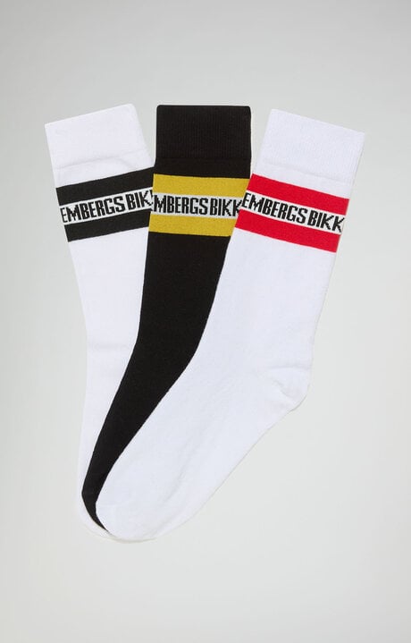 Bikkembergs Multicolor 3-pack Unisex Athletic Socks