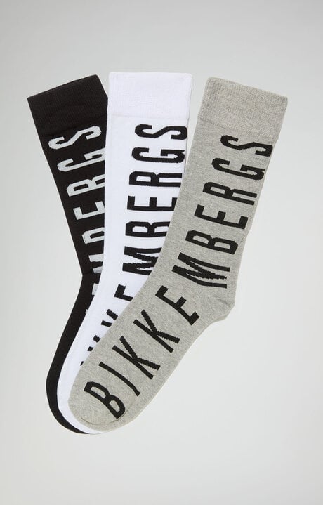 Bikkembergs Multicolor 3-pack Unisex Athletic Socks