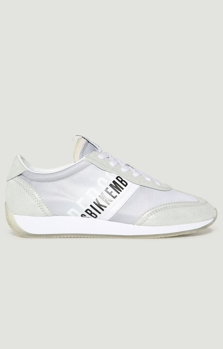 Bikkembergs Silver Women's Sneakers Julie With Metallic Accents