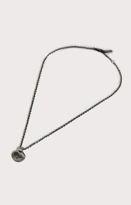 bikkembergs Vintage Men's necklace with medal pendant and diamond