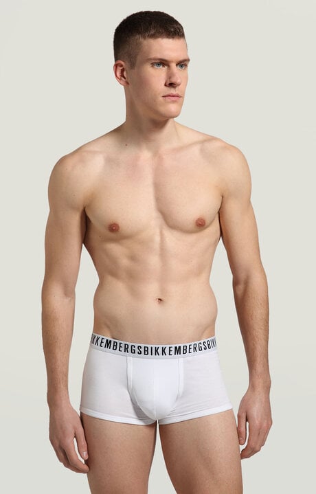 bikkembergs White 3-pack men's boxers in stretch cotton