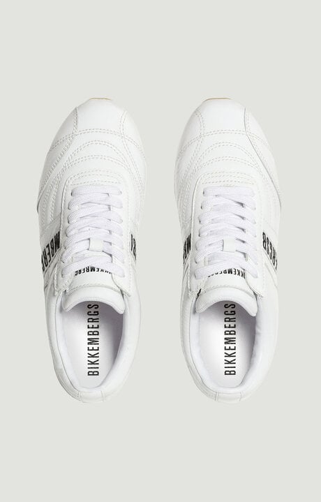 Bikkembergs White Women's Sneakers In Patent Leather Bahia