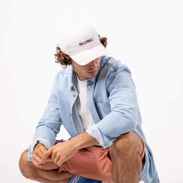 Billybelt Casquette Velours Blanc
