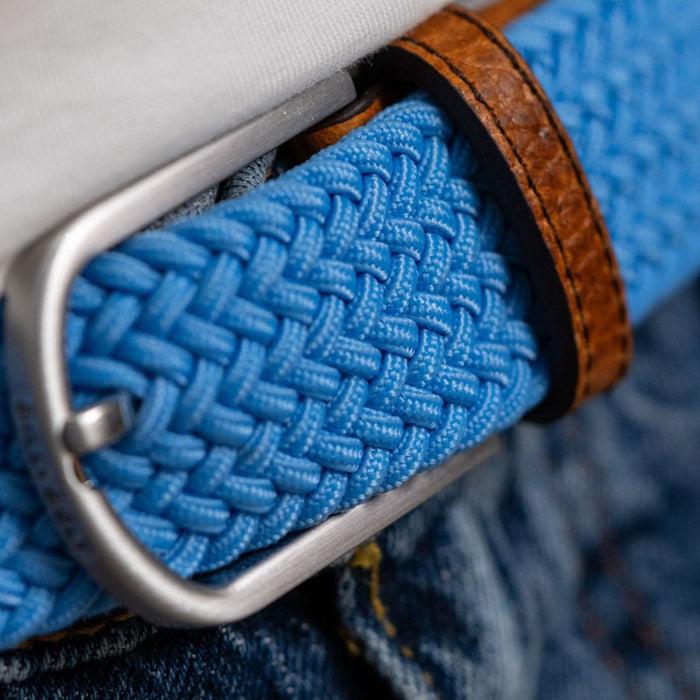 Billybelt Ceinture Tressée élastique Bleu Alaska